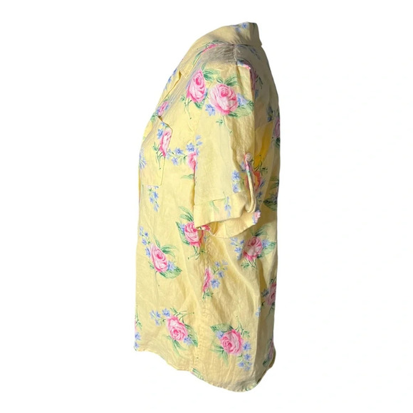 Linen Ralph Lauren Floral Blouse PM - Picture 3 of 4